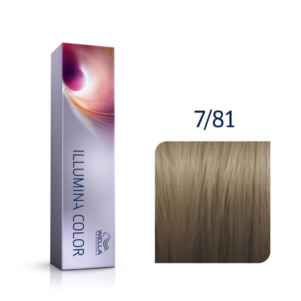 Wella Illumina Color 7/81 Medium Pearl Ash Blonde 60ml