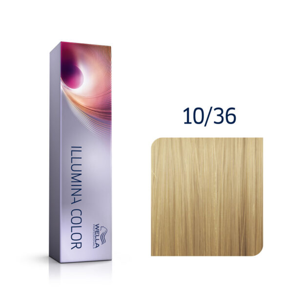 Wella Illumina Color 10/36 Lightest Gold Violet Blonde 60ml